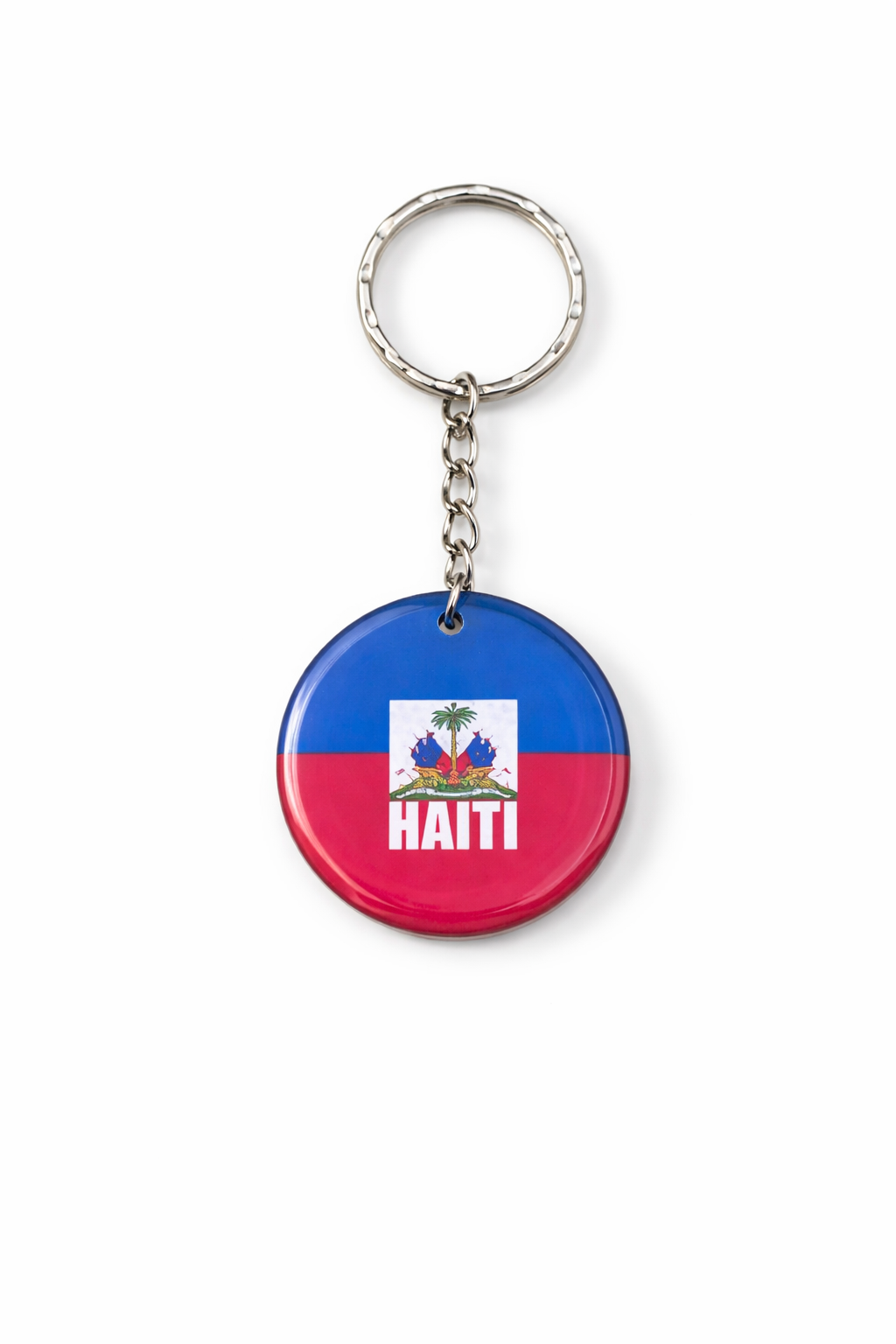 Haiti Flag Resin Keychain
