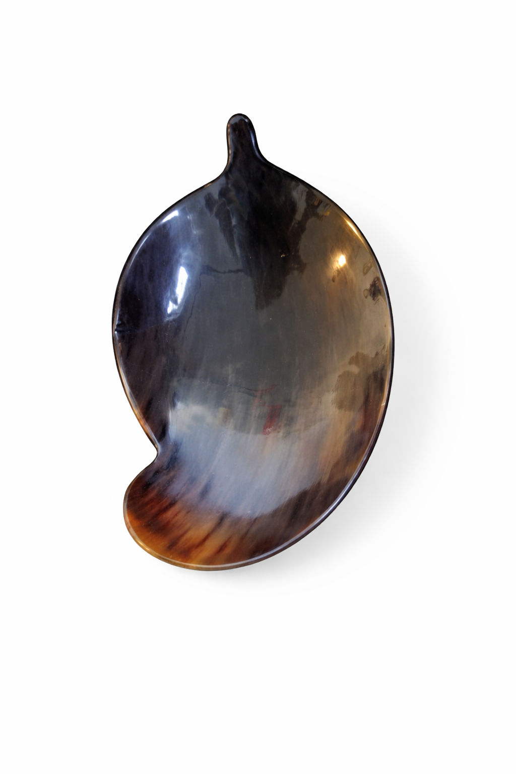 Black Horn Leaf Spoon Rest