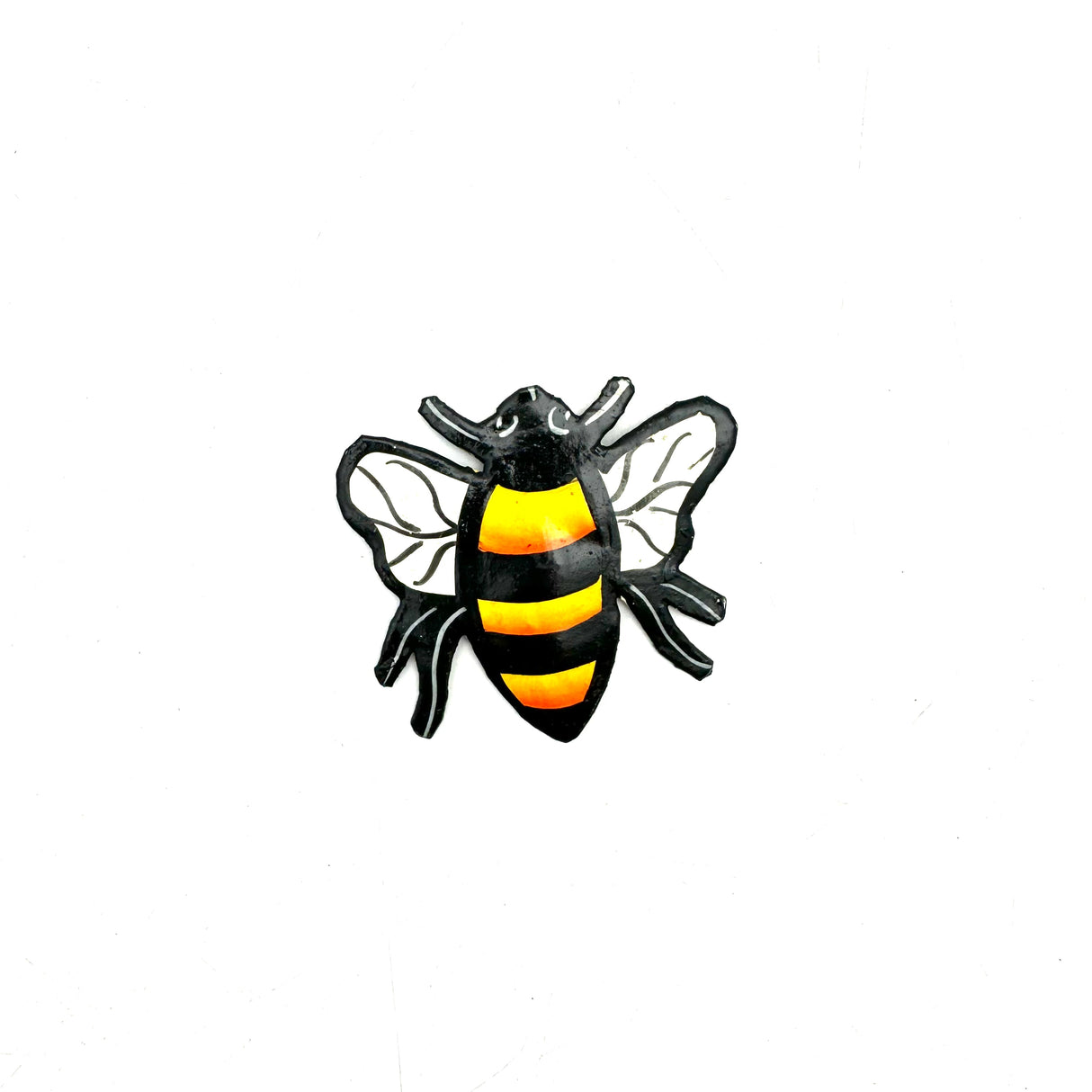 Painted Steel Drum Bee Magnet
