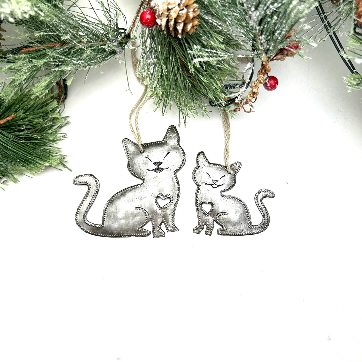 Mama and Baby Kitty Ornament (Set)