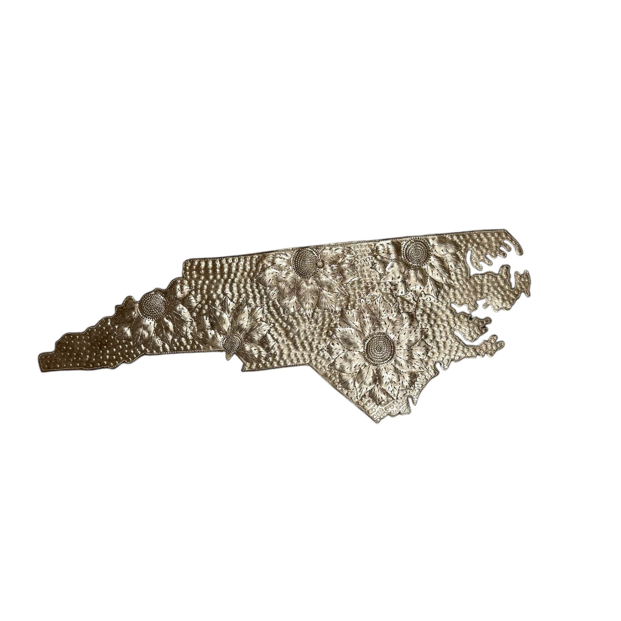 North Carolina Floral Metal Art