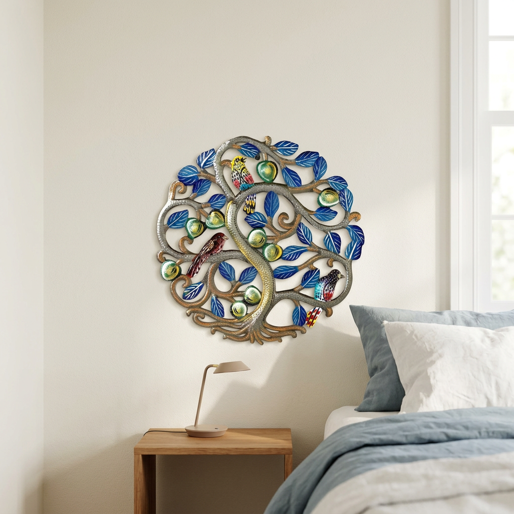 Medium Blue Tree of Life Dimensions: 13"