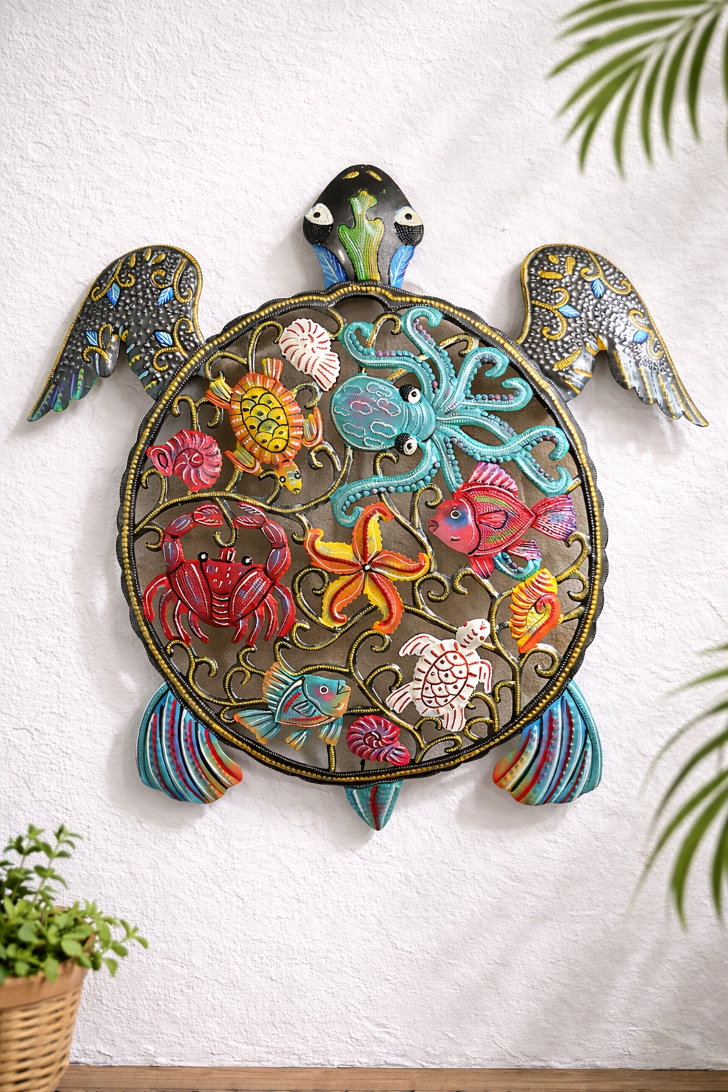 Recycled Steel Sea Turtle