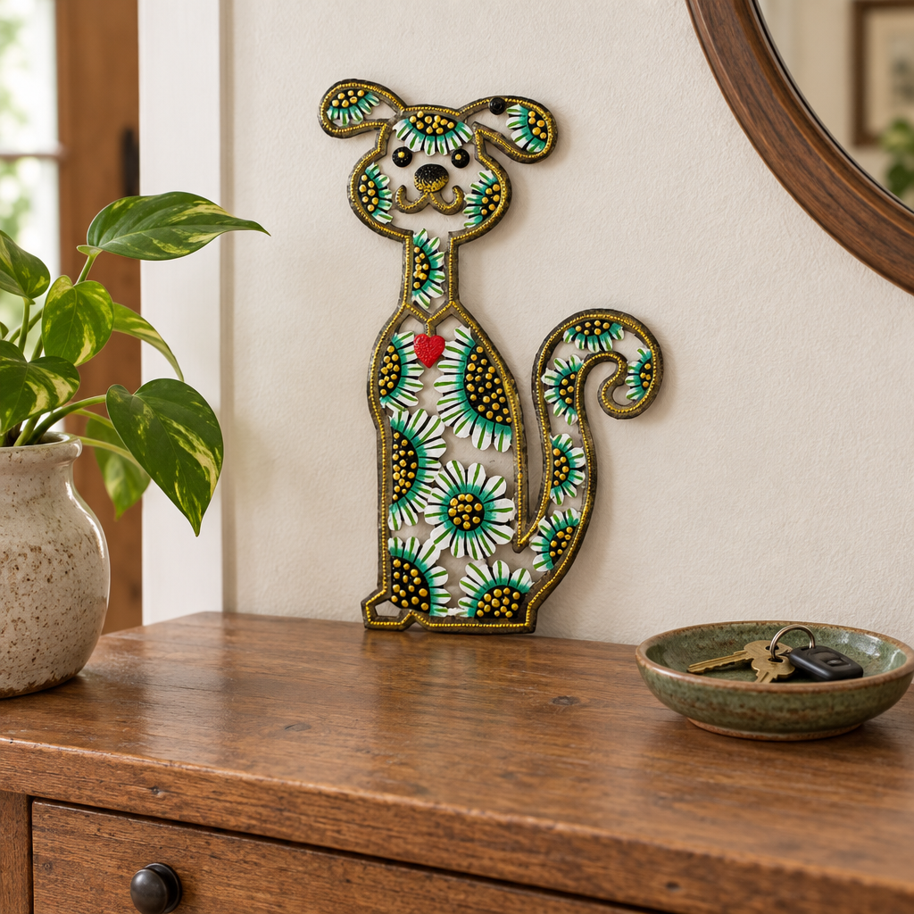 Puppy Dog- Painted, 12" tall