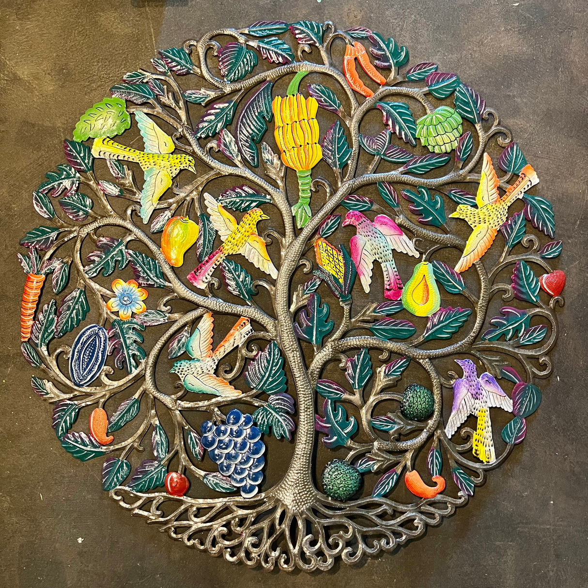 Jumbo Fruit and Birds Tree of Life