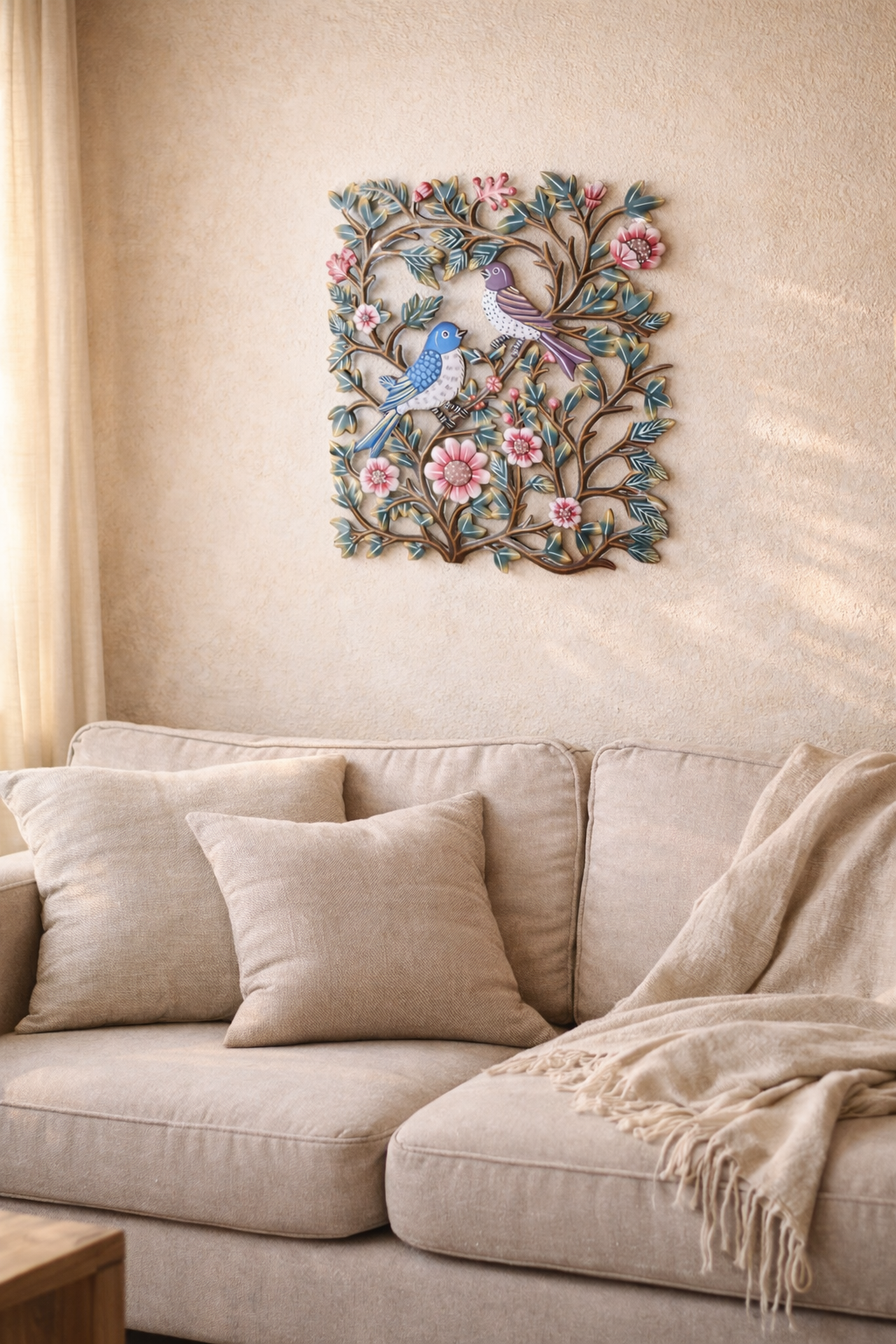 Birds & Blossoms Metal Art