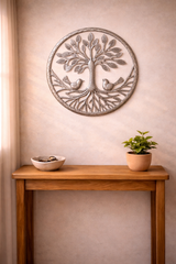 Haitian Tree of Life Metal Art - Round