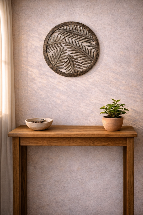 Palm Bowl Metal Art
