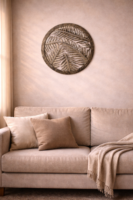 Palm Bowl Metal Art