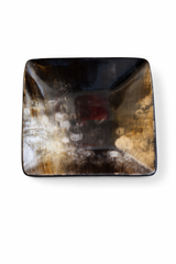 Tortoiseshell Horn Square Bowl