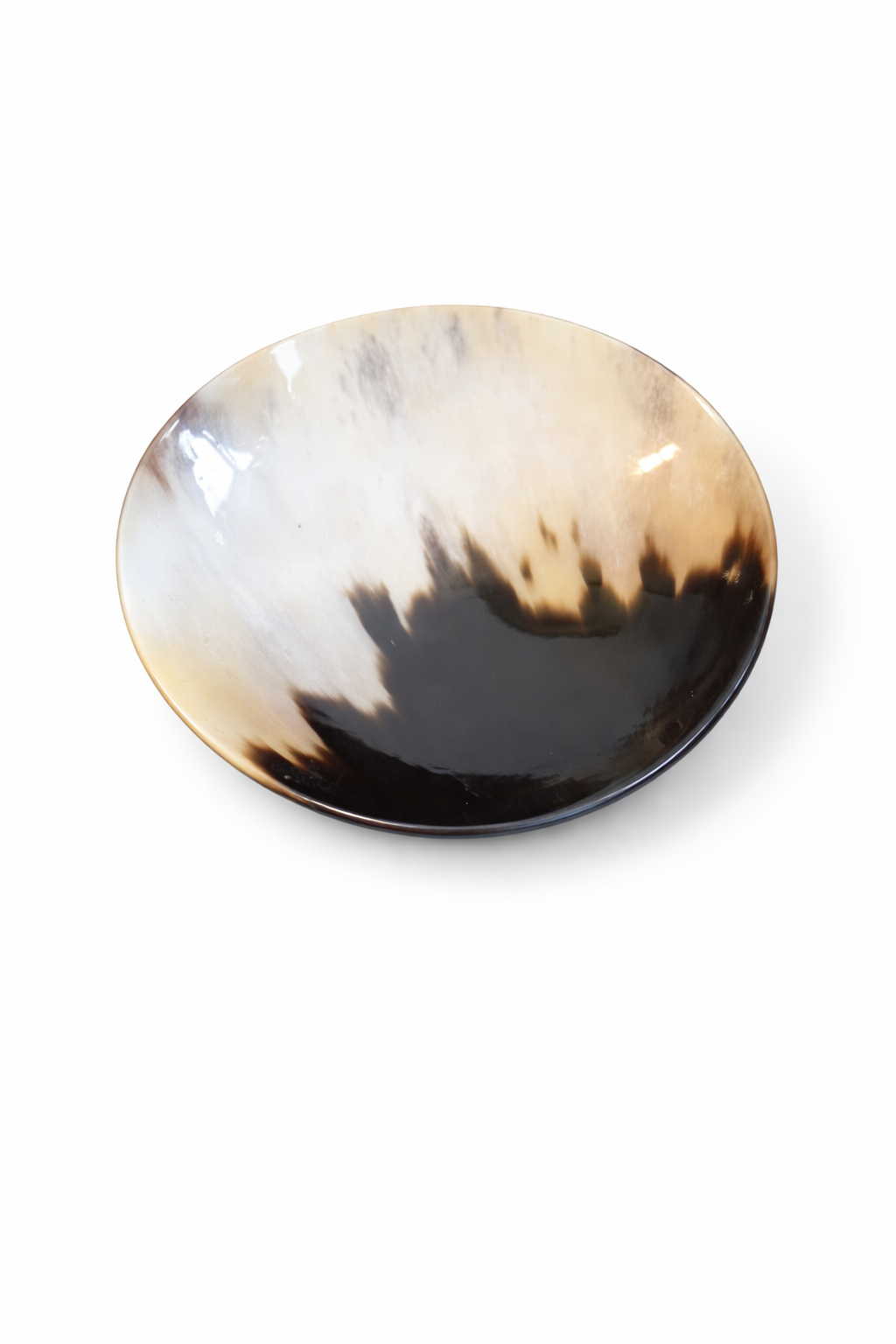 Ivory & Black Horn Bowl