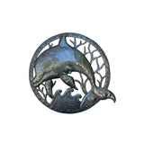 Dolphin Metal Wall Art – Handcrafted in Haiti, 11.5"