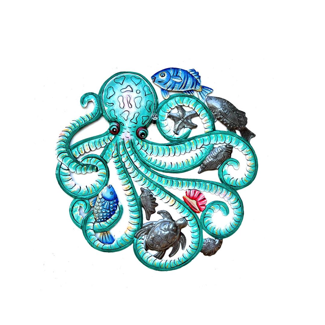 Medium Turquoise Octopus