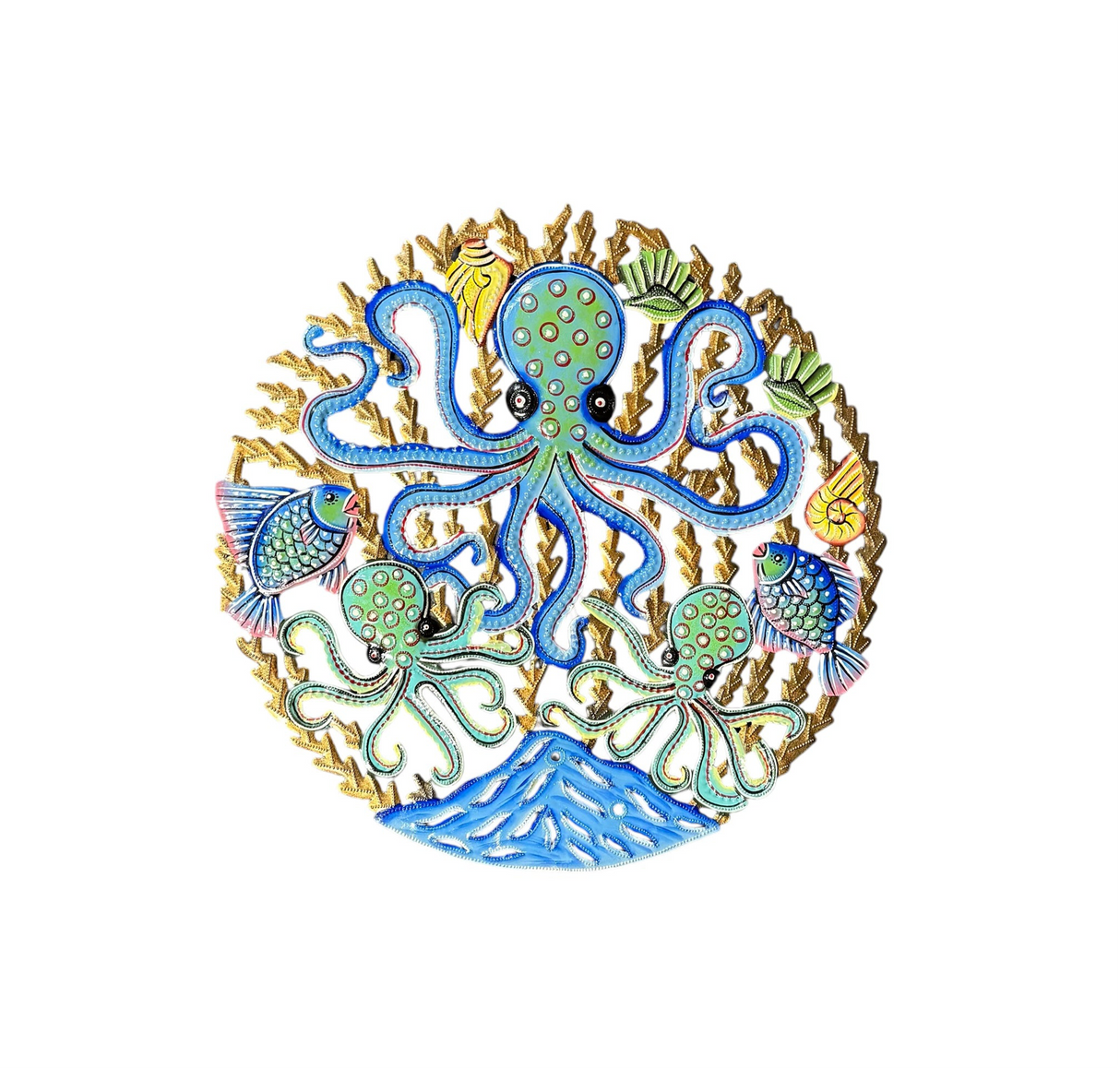Blue and Green Octopi