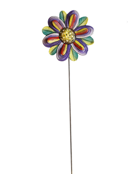 Painted Flower Garden Stake