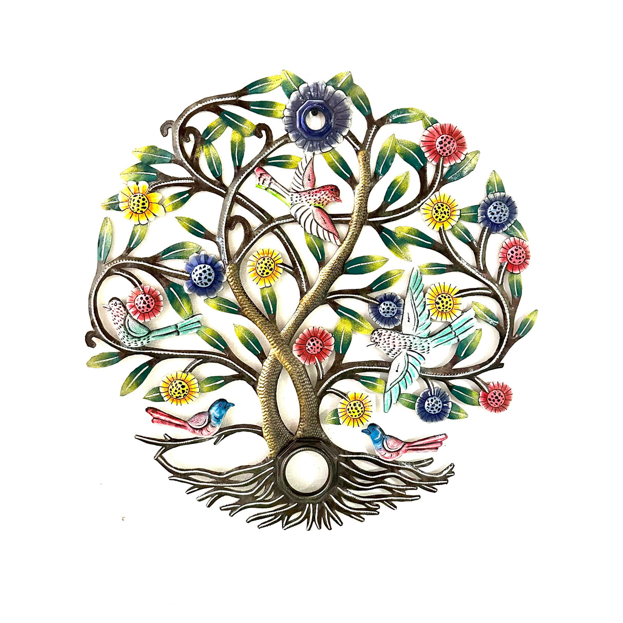 Spring Tree of Life Oil Drum Top