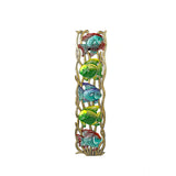 Stacked Tropical Fish Metal Wall Art, Handmade in Haiti from Recycled Steel, 17" x 4"