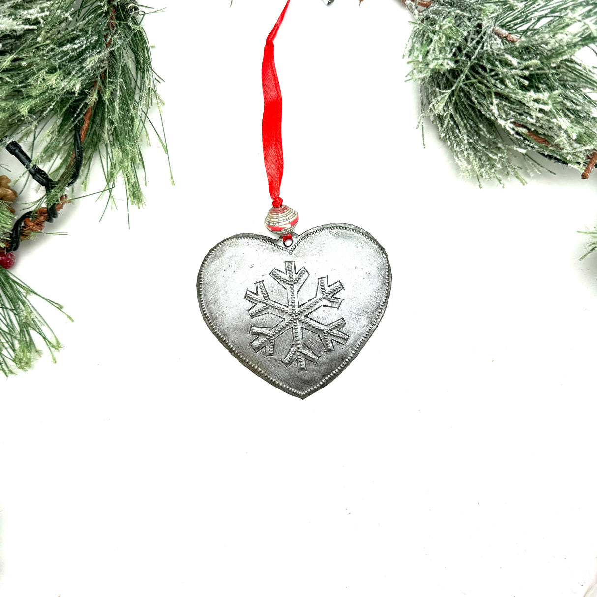 Snowflake Heart Ornament