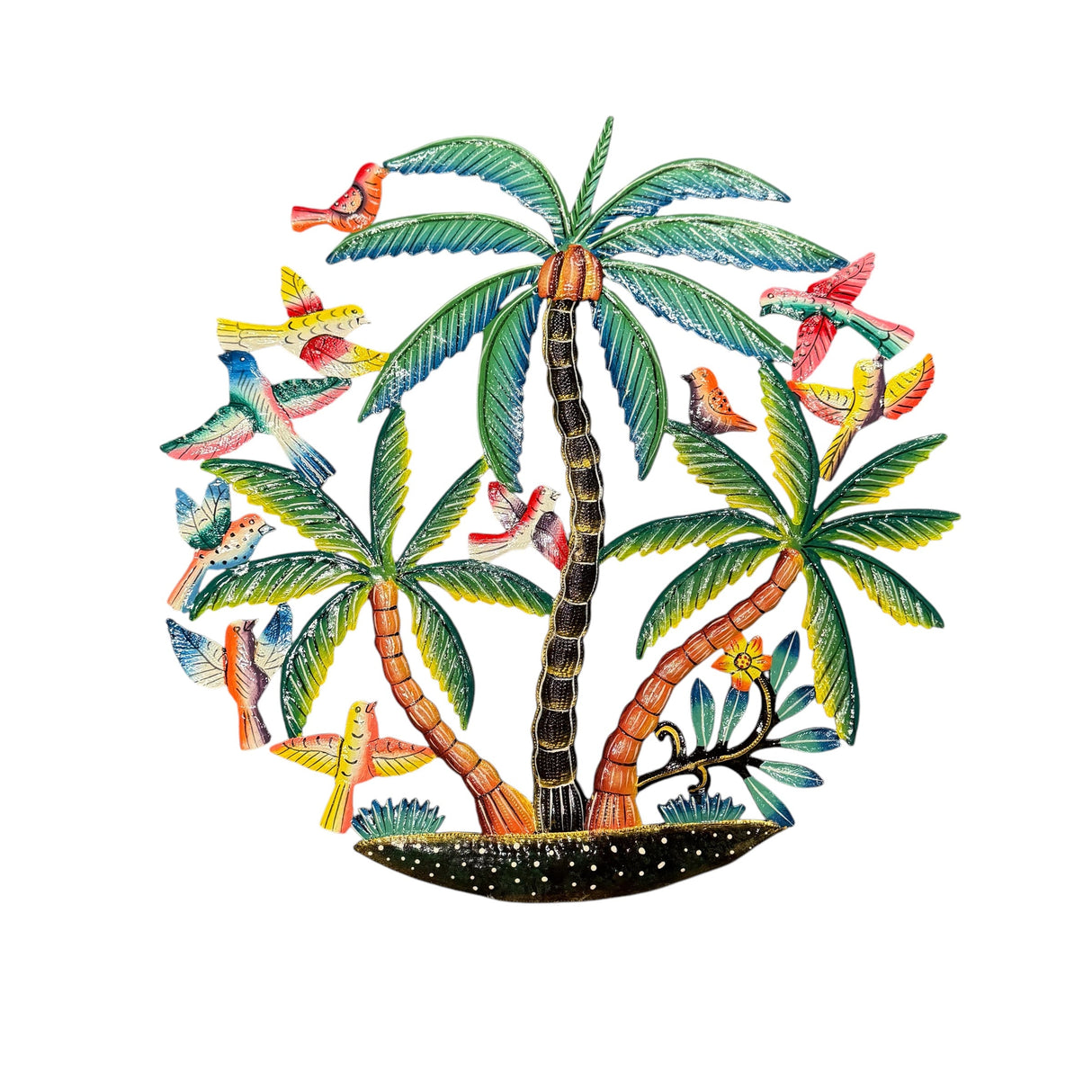 Palm Trees and Birds