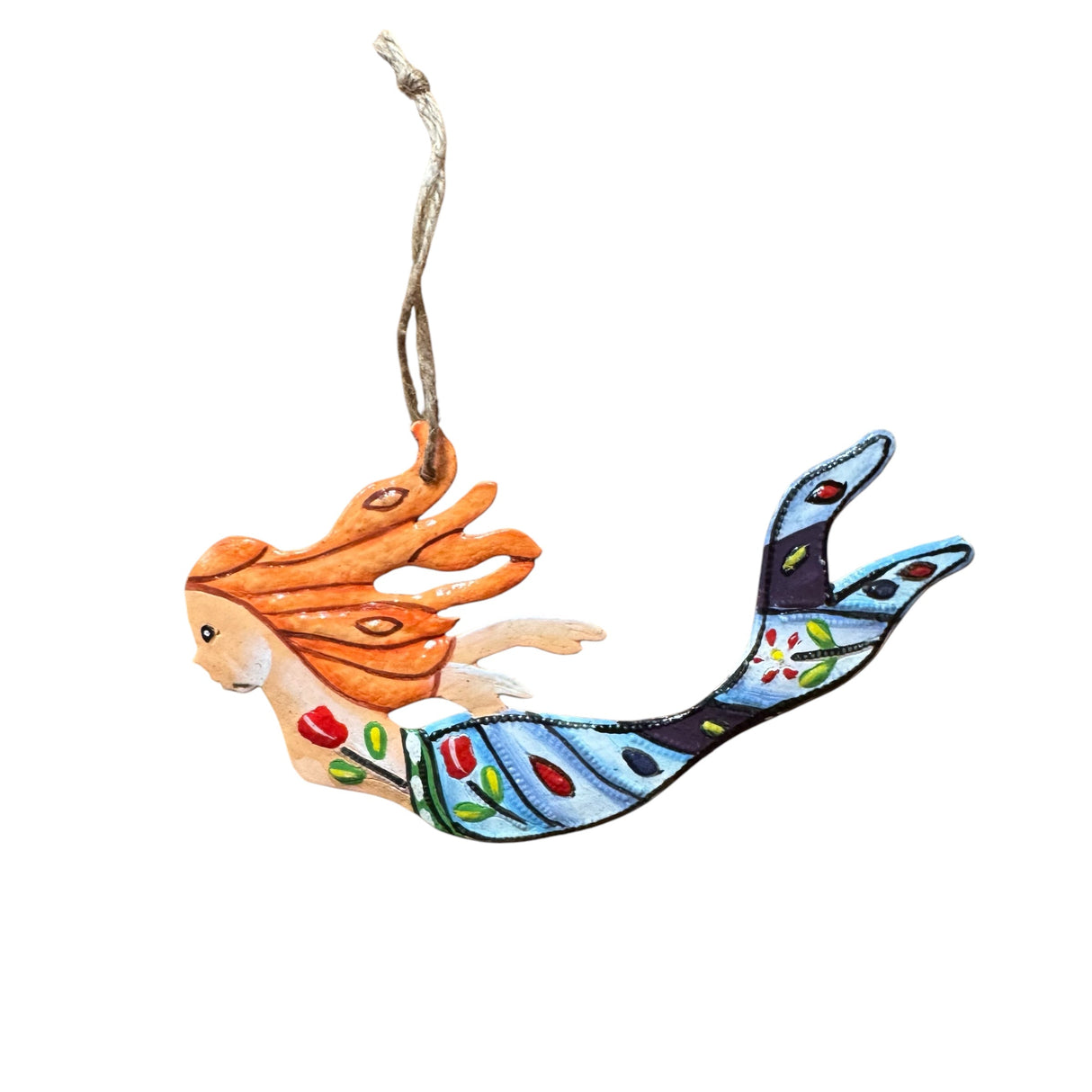 Painted Mermaid Ornament