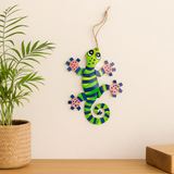 Little Gecko Ornament- Purple/Green