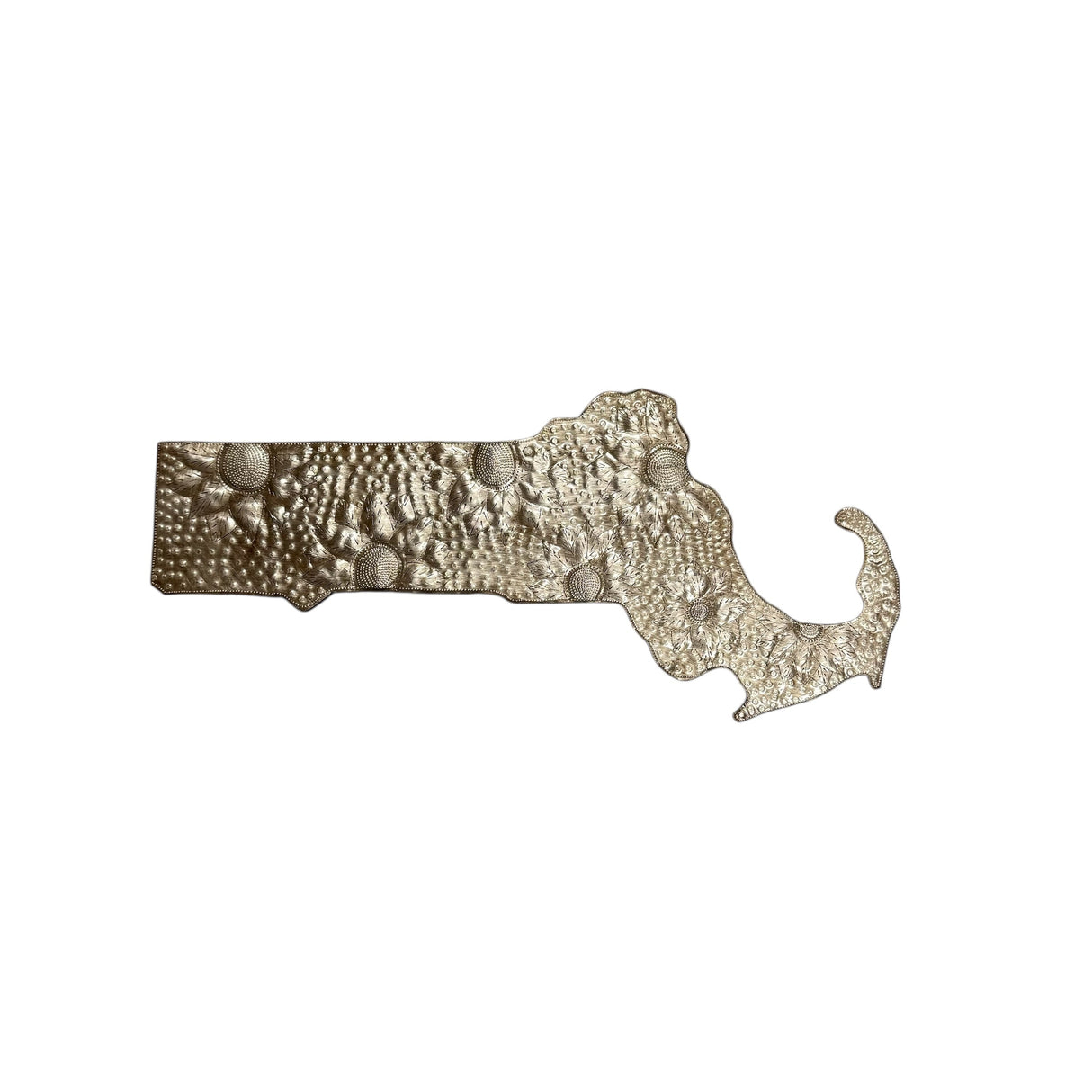 Massachusetts Floral Metal Art