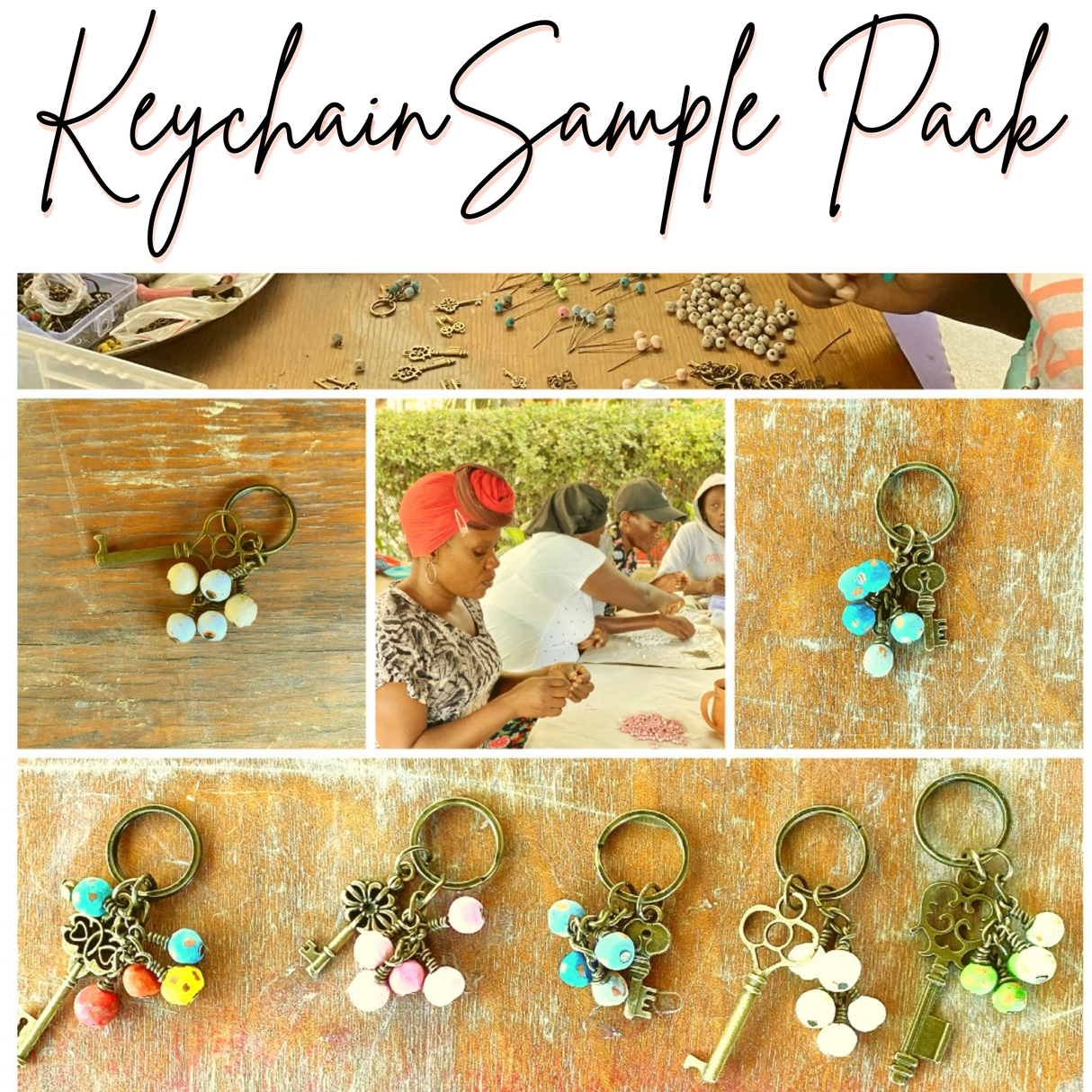 Set of Five Assorted Keychains