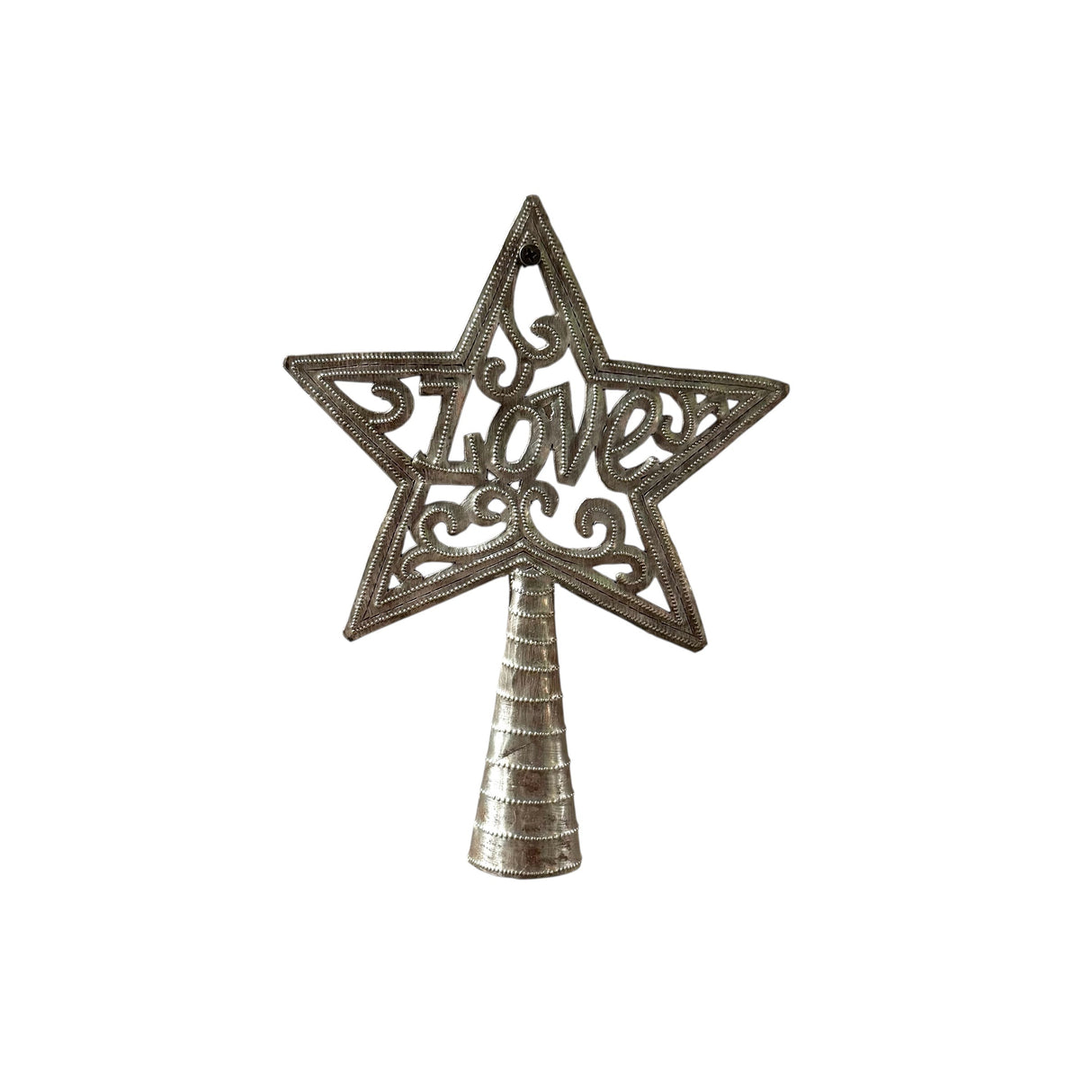 Metal Tree Topper- Love