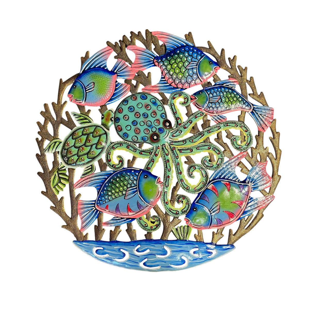 Friendly Octopus and Fish