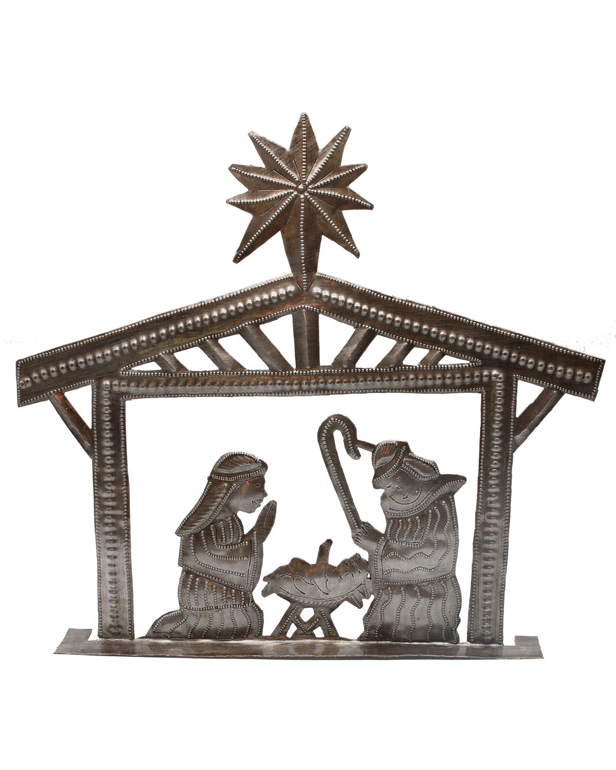 Nativity Scene Metal Art