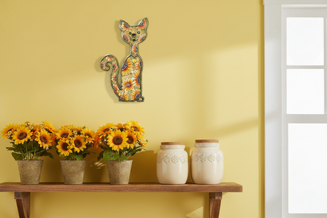 Sunflower Kitty   11.5" x 6"