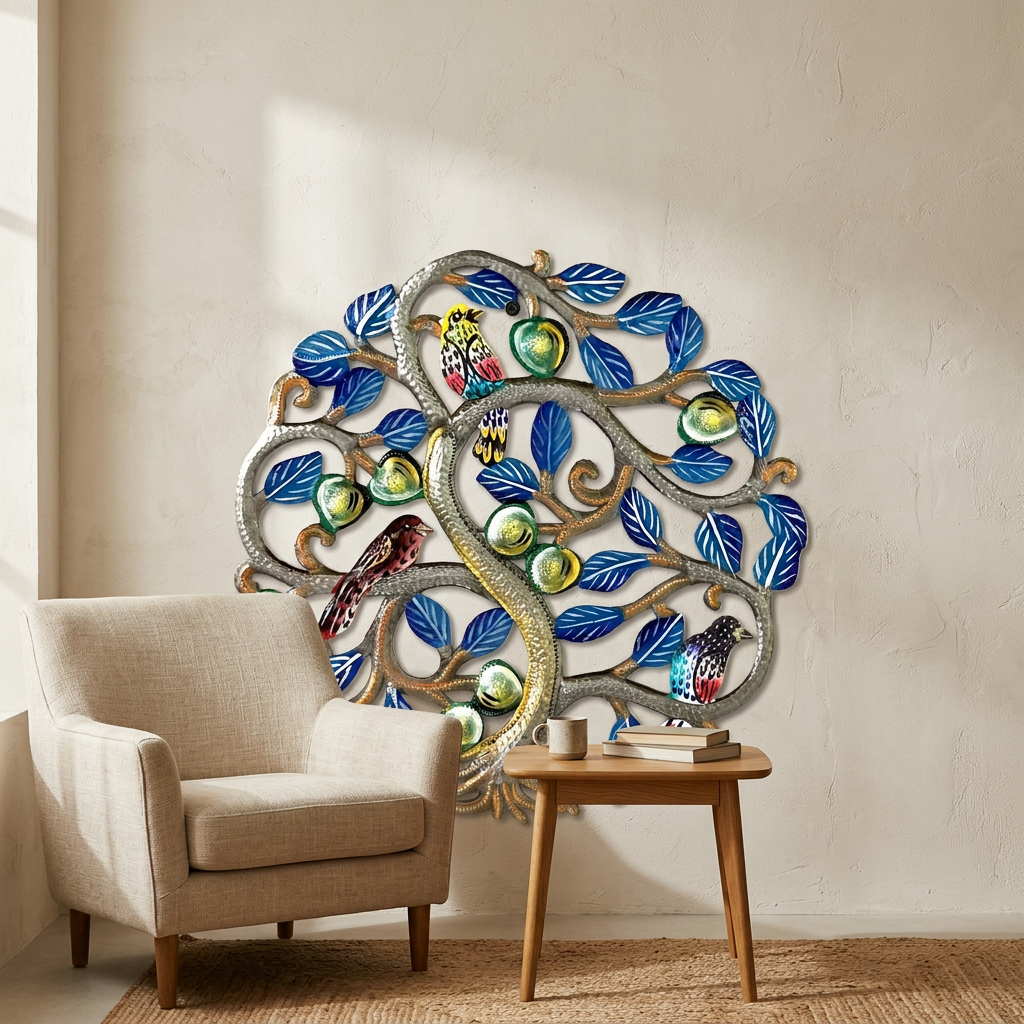 Medium Blue Tree of Life  Dimensions: 13"