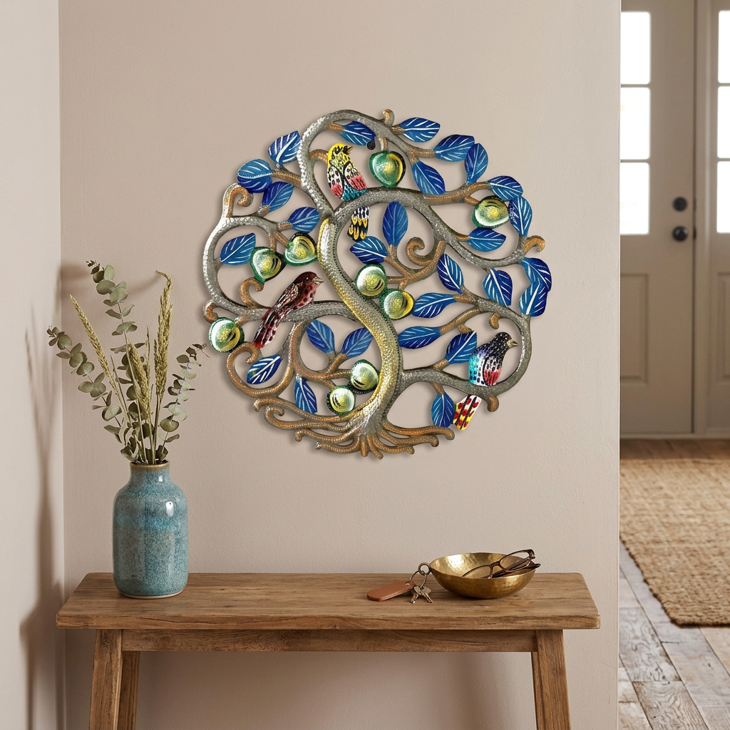 Medium Blue Tree of Life  Dimensions: 13"
