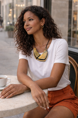 Horn Bib Statement Necklace