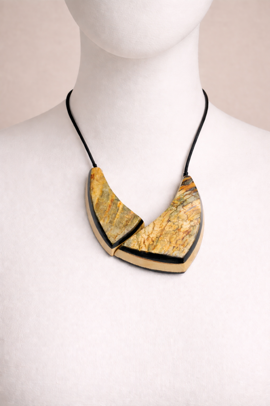 Horn Bib Statement Necklace