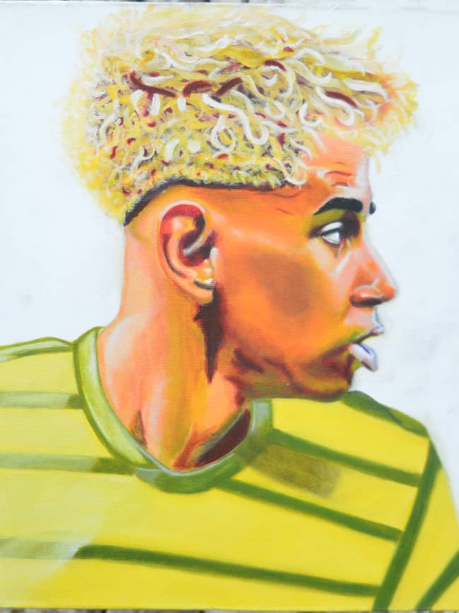 Lamine Yamal Portrait Painting