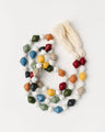 Chunky Paper Bead Garland w/ Tassles