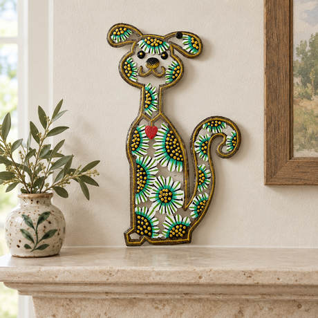 Puppy Dog- Painted, 12" tall