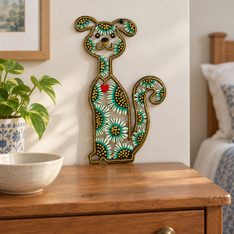 Puppy Dog- Painted, 12" tall