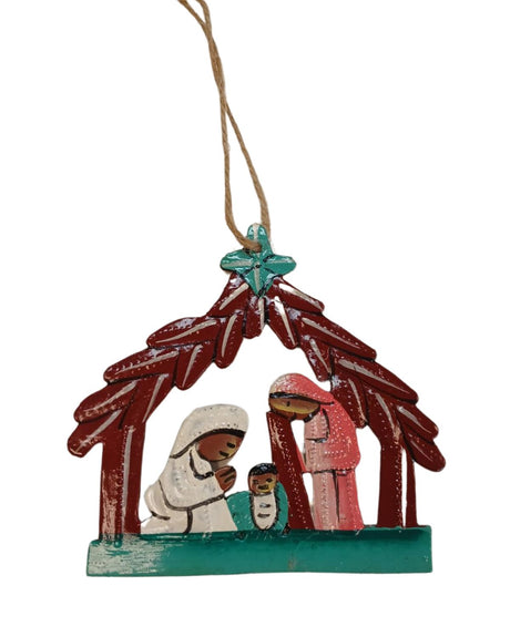 Painted Nativity Ornament