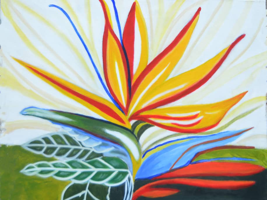 Bird of Paradise Painting