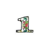 Painted Numbers - White