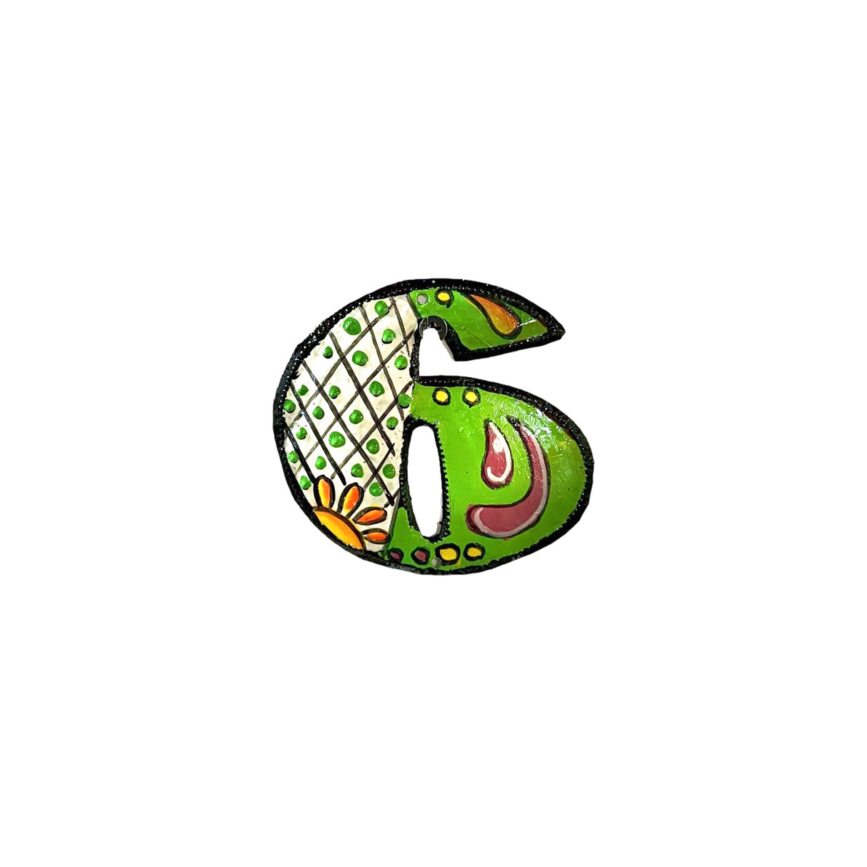 Painted Numbers - Green