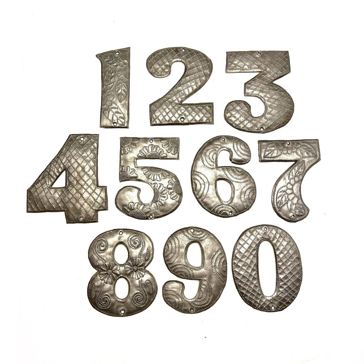 Steel Drum Metal Numbers