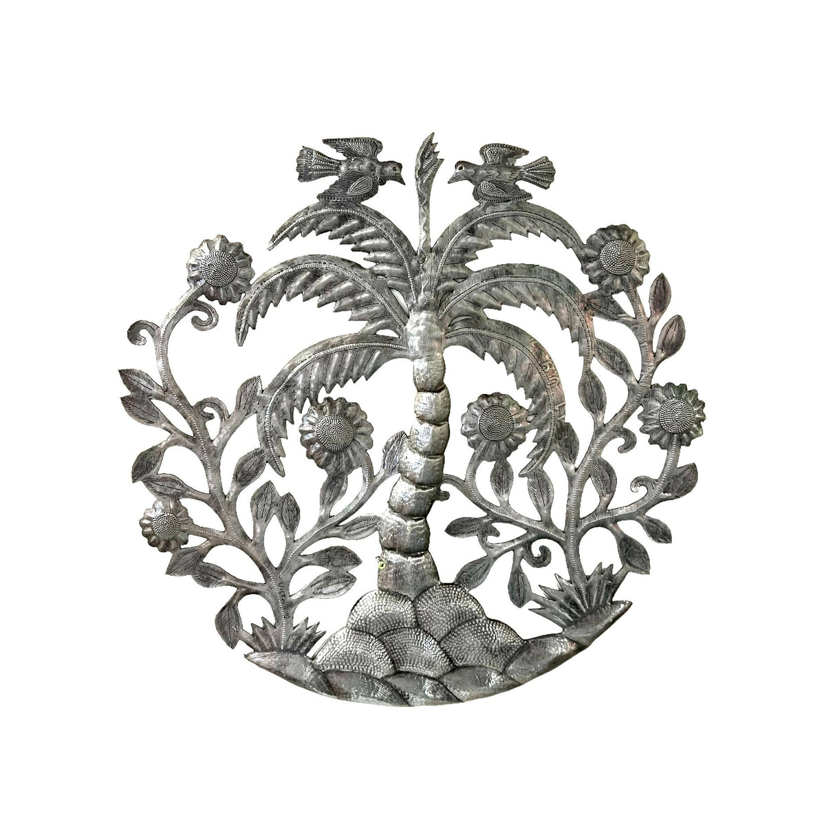 Large Steel Sunflower Palm