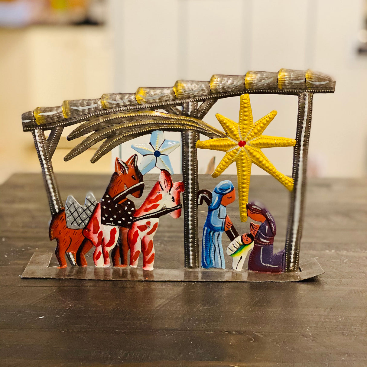 Stable Nativity- Painted