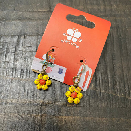 Ceramic Daisy Earring