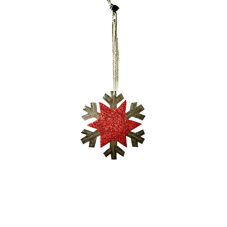 Glitter Snowflake Ornament