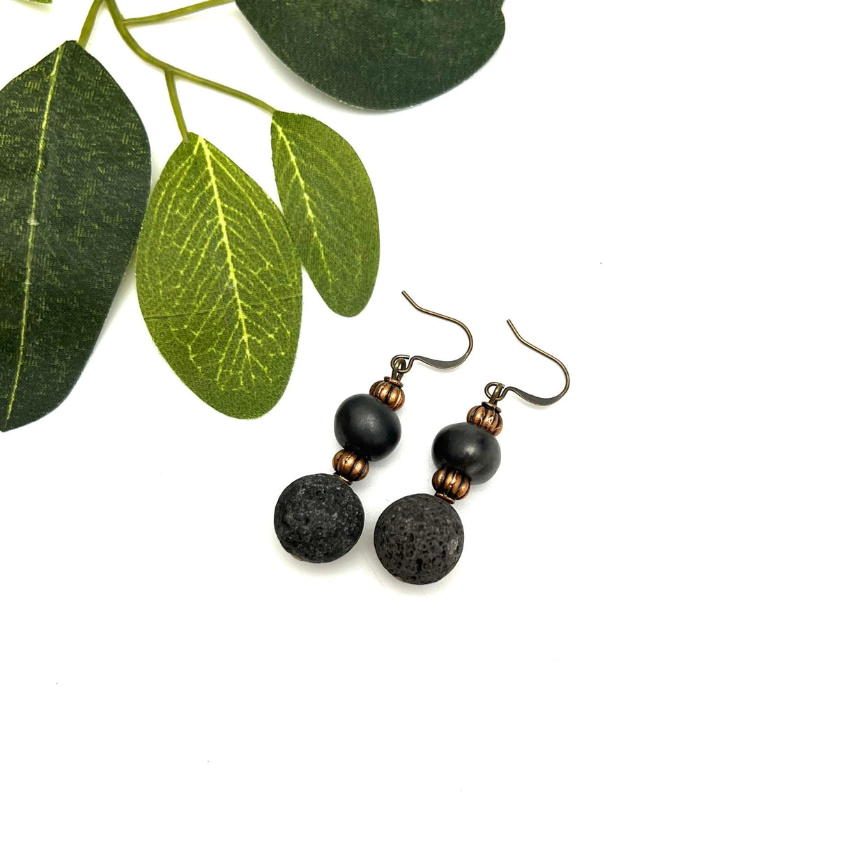 Lava Stone Aromatherapy Earring