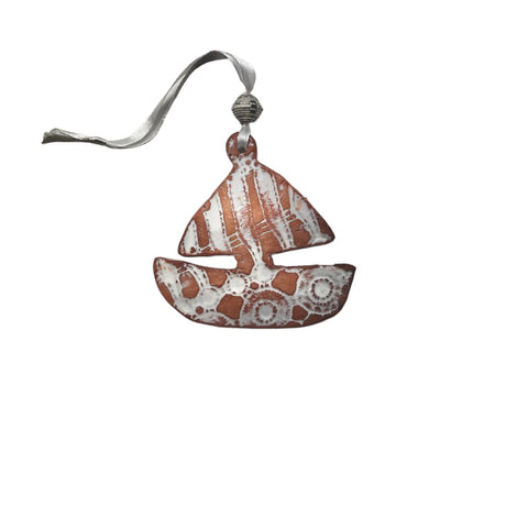 Sailboat Ceramic Ornament